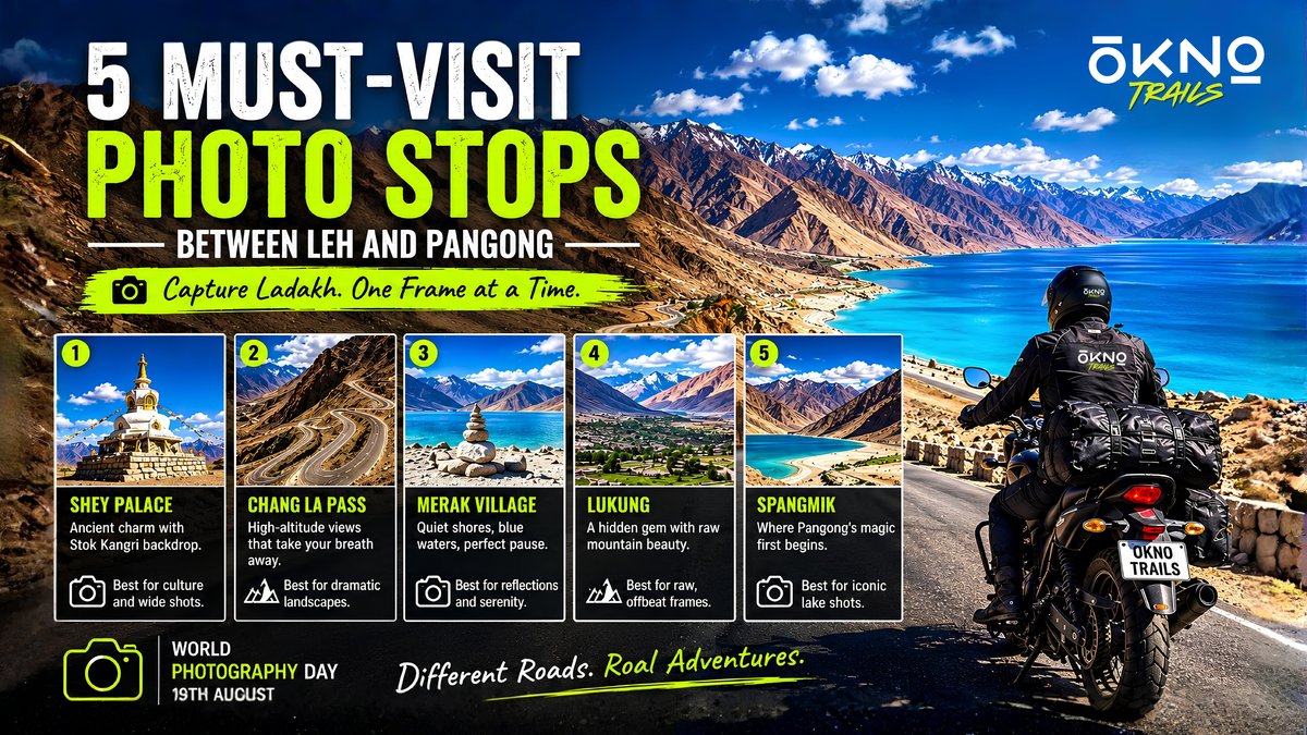 5 Must-Stop Photography Spots on the Leh to Pangong Bike Route