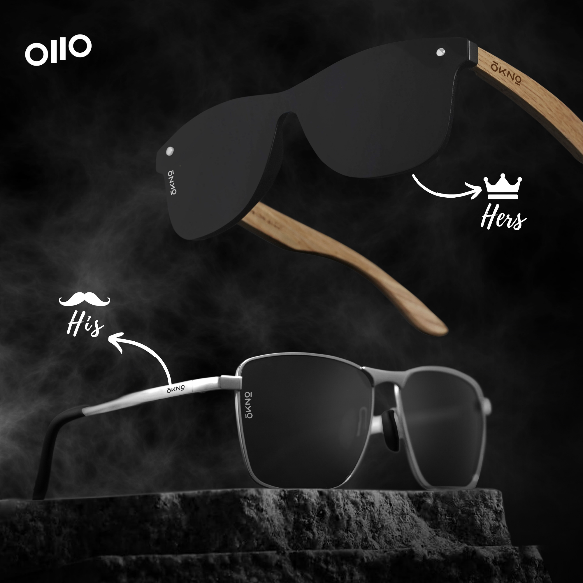 Silver Surfer & Wood Black | Set of 2 - Eyewearlabs
